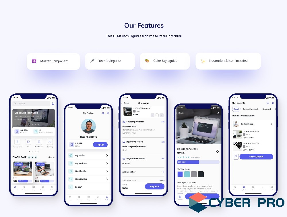 商城app UI設計原圖案例